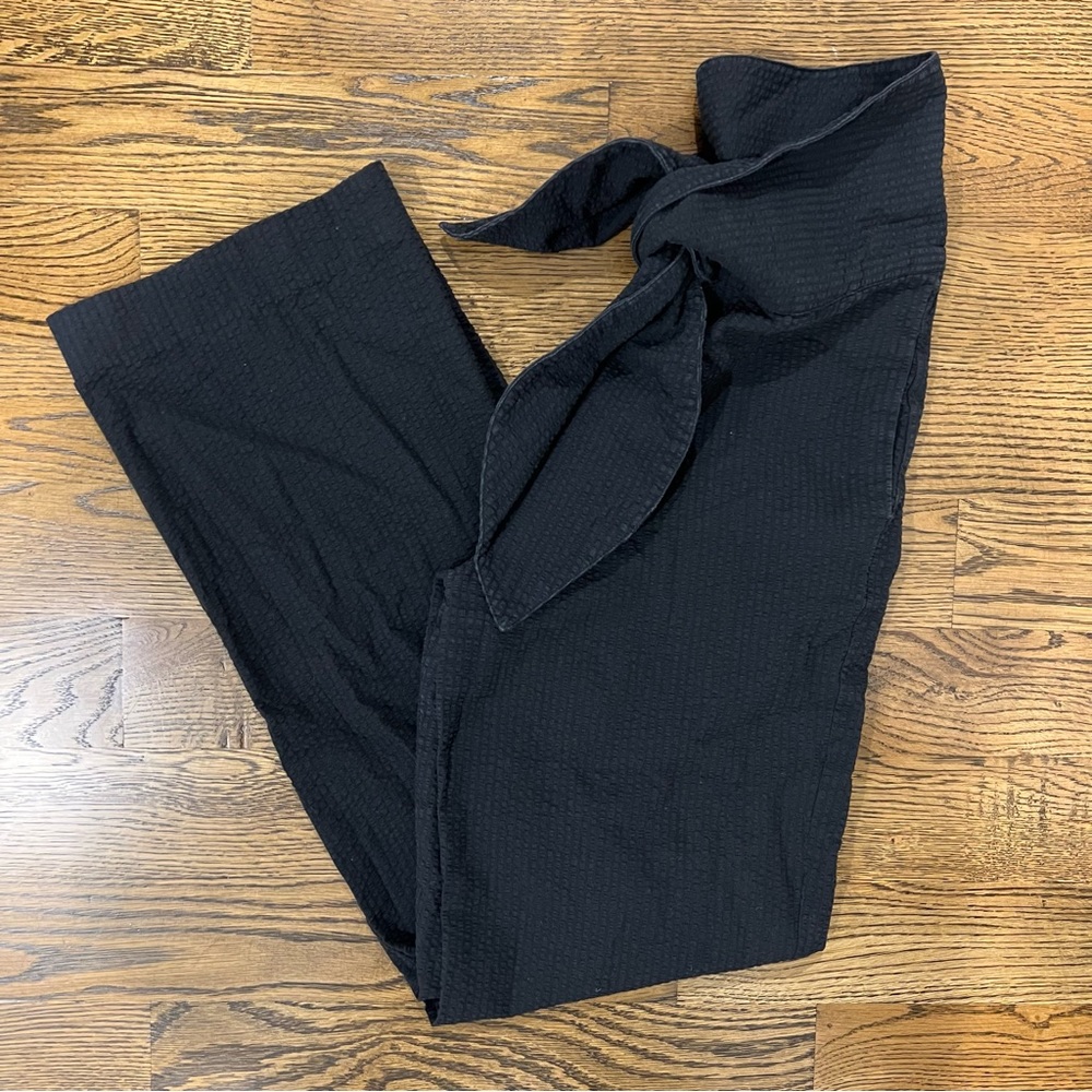 Mara Hoffman Seersucker High Waist Pants with tie